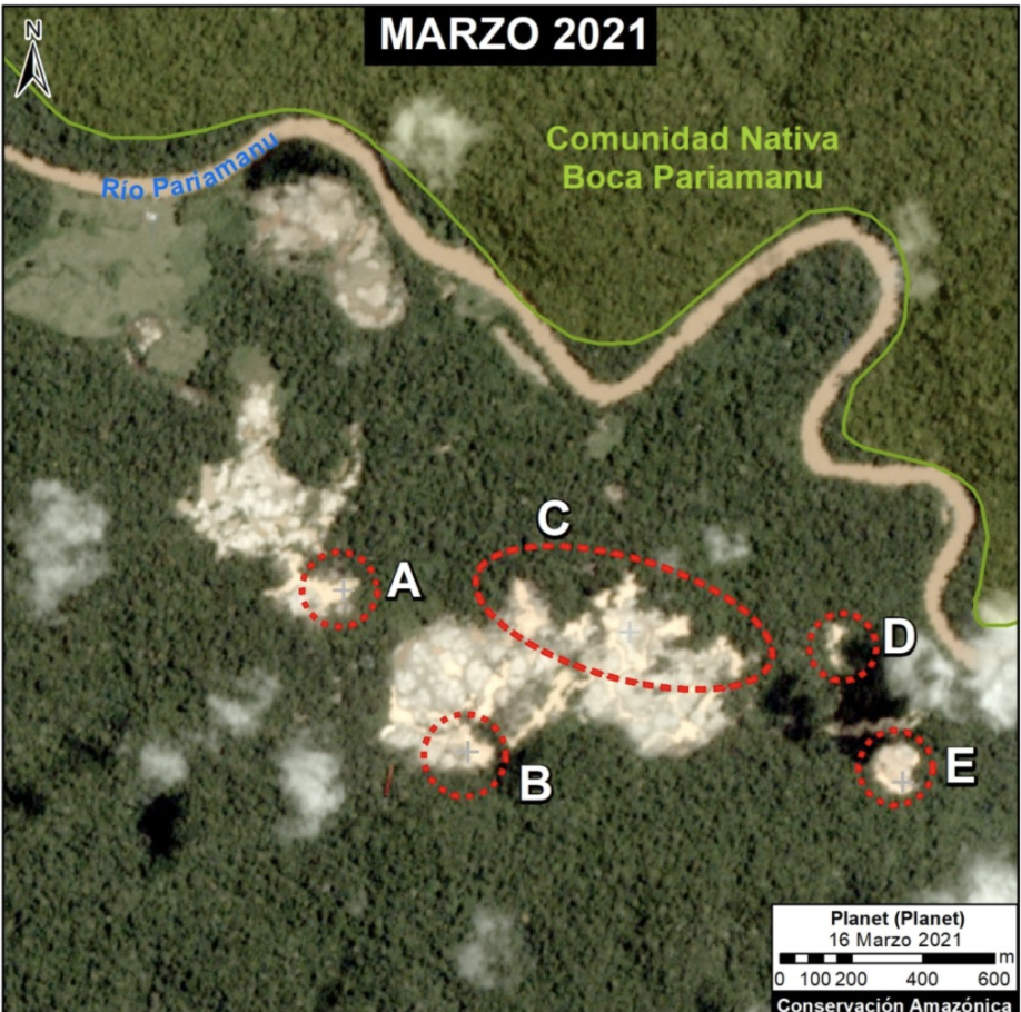 Minería ilegal en la Amazonía a través del monitoreo satelital