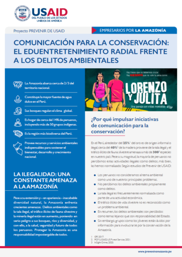 Comunicación para la conservación: el eduentretenimiento radial frente a los delitos ambientales