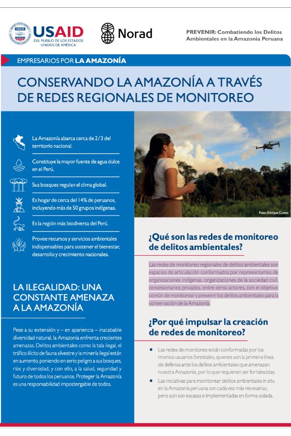 Conservando la Amazonía a través de redes regionales de monitoreo y vigilancia