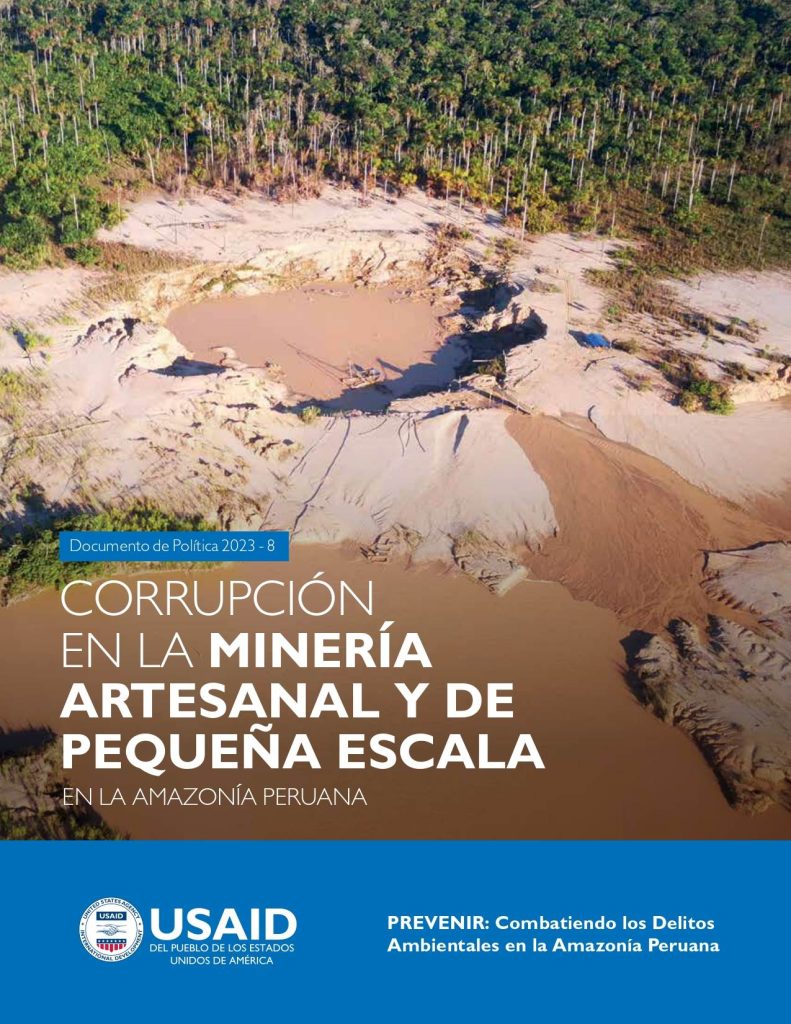 Documento de Política 2023 N8 - Corrupción en la Amazonía peruana en la Minería artesanal y de pequeña escala